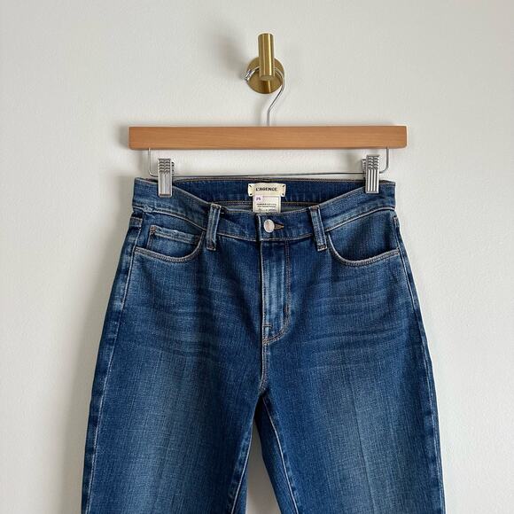 L'AGENCE Harris High Rise Cropped Straight Jean in Talledega 25 $290 - Picture 4 of 8